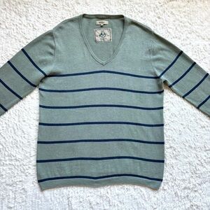 GANT Linen Cotton Pullover Sweater Jumper M Striped Coastal Heritage Old Money